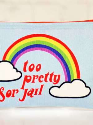 Too Pretty For Jail...makeup Bag.