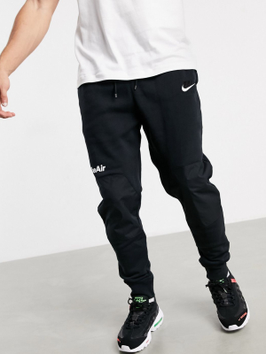 Nike Air Cuffed Joggers In Black