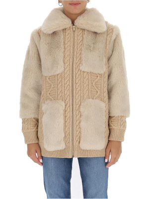 Stella Mccartney Fur Free Fur Knit Jacket