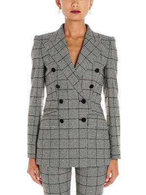 Dolce & Gabbana Checkered Double Breasted Blazer