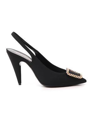 Saint Laurent St Sulpice Slingback Pumps