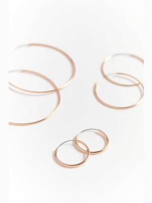 Delicate Hoop Earring Set