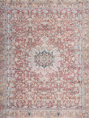 Loloi Wynter Rug - Tomato/teal