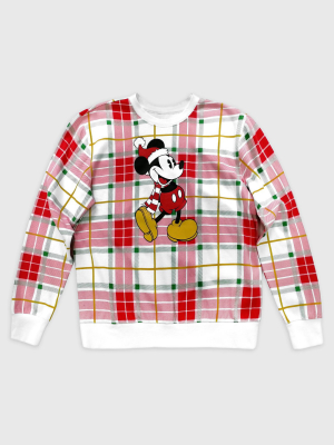 Men's Mickey Mouse & Friends Holiday Sweater - Red - Disney Store