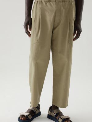 Organic Cotton-hemp Mix Angled Pocket Pants