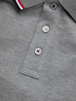 Slim Fit Tricolour Detail Polo Shirt