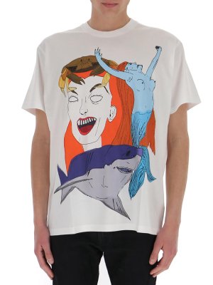 Burberry Sea Maiden Print T-shirt