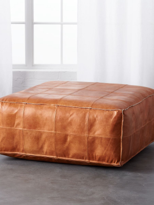 Leather Ottoman-pouf