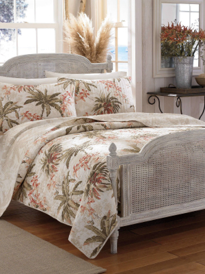 Bonny Cove Quilt & Sham Set White - Tommy Bahama