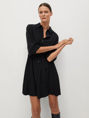 Belt Shirt Dress