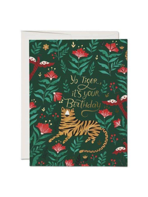 Tiger Birthday Card