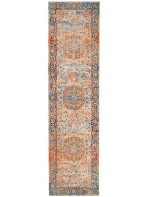 Vintage Persian Blue/multi Runner Rug