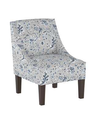 Hudson Accent Chair Indian Blockprint Gray - Threshold™