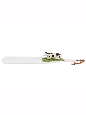 Bordallo Pinheiro Meadow Narrow Cheese Tray In White