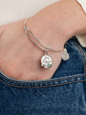 'just Engaged' Charm Bangle