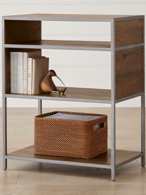 Knox Nickel Low Open Bookcase