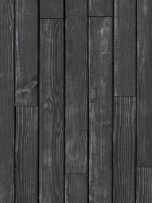 Black Wooden Boards Wallpaper Design By Milton & King