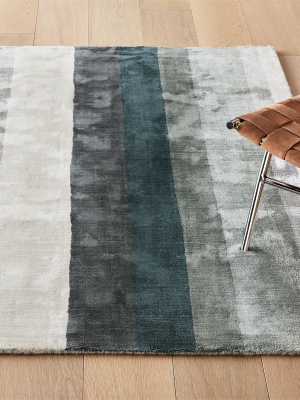 Tidal Hand Loomed Blue Grey Rug