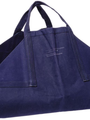 Navy Blue Firewood Carrier