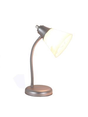 Gabbie Gooseneck Desk Lamp Silver - Decor Therapy