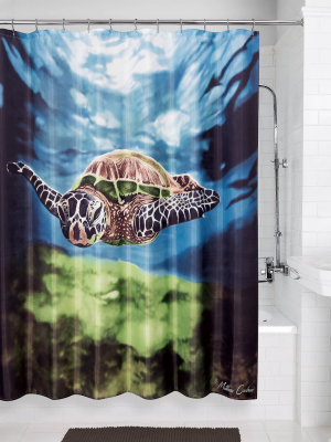 Sea Turtle Shower Curtain - Allure Home Creation