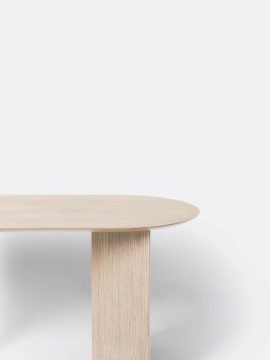 Oval Mingle Table Top In Natural Veneer 150 Cm