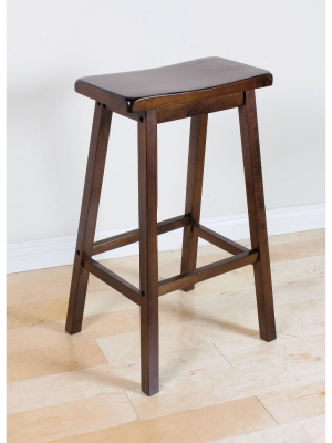 2pc Gaucho Barstool Walnut - Acme Furniture