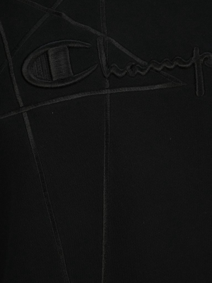 Rick Owens X Champion Logo Embroidered Sweatshirt