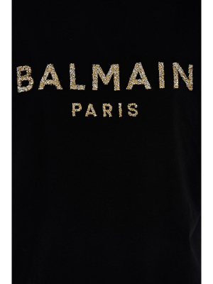 Balmain Embellished Logo T-shirt