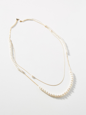 Joanna Pearl Layered Necklace