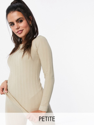 Asos 4505 Petite Cable Knit Base Layer Long Sleeve Top