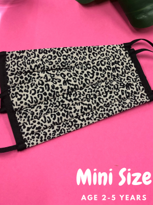 Mini Micro Cheetah Face Covering Age 2-5 - 2 Pack