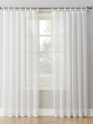 Emily Sheer Voile Tab Top Curtain Panel - No. 918