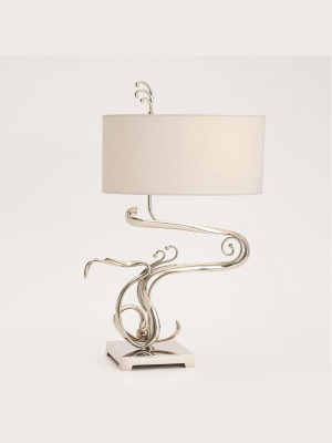 Global Views Fete Table Lamp - Nickel