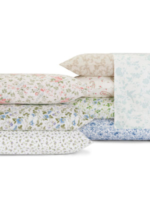 300 Thread Count Printed Cotton Sheet Set - Laura Ashley