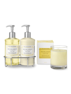 Williams Sonoma Meyer Lemon Hand Soap & Lotion, Deluxe 6-piece Set