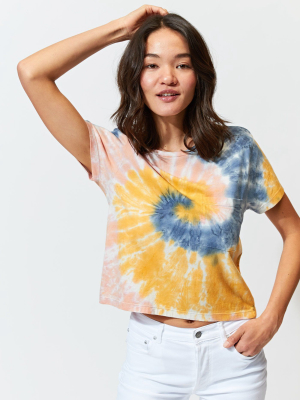 Maggie Tricolor Tie Dye Tee