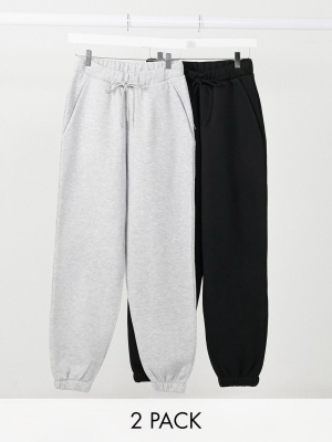 Asos Design Hourglass Oversized Sweatpants 2 Pack