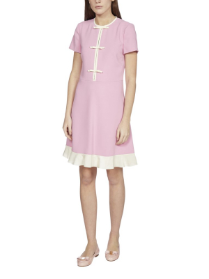 Redvalentino Contrast Hem Mini Dress