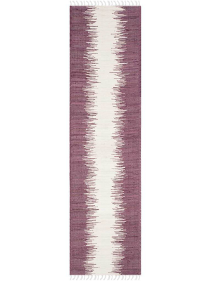 Montauk Frequency Purple Runner Rug