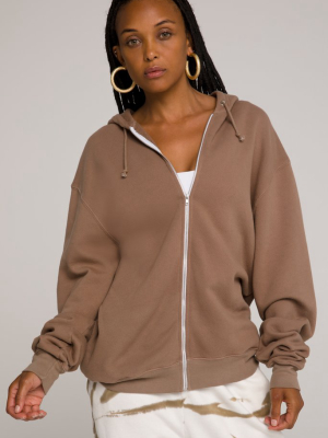 Boyfriend Zip Hoodie | Putty001