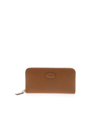 Tod's Logo Zipped Wallet