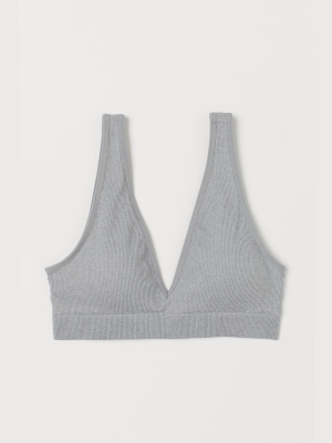 Seamless Ribbed Bra