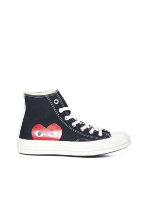 Comme Des Garçons Play X Converse All Star Big Heart Hi-top Sneakers