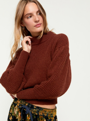 Astr The Label Regis Mock Neck Sweater