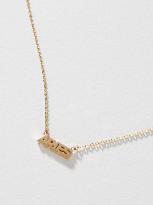 Zodiac 14k Gold-plated Necklace