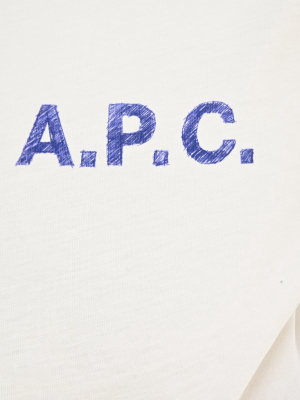 A.p.c. Logo Print Crewneck T-shirt