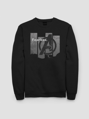 Women's Marvel Fearless Fleece Sweatshirt (juniors') - Black