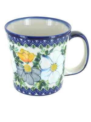 Blue Rose Polish Pottery Goldfinch Coffee Mug