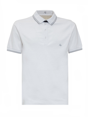 Fay Logo Embroidered Polo Shirt